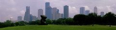 HOUSTON skyline memorial park panoramic
