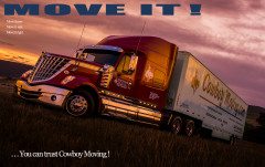 COWBOY Moving & StorageTruck Ad Magazine Spread