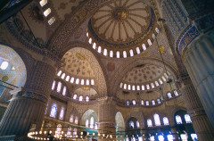 TURKEY ISTANBUL Blue Mosque Interior