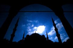 TURKEY ISTANBUL Blue Mosque Portrait
